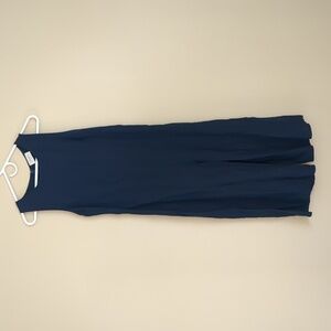 Everly Blue Sleeveless Jumpsuit with Wide-Leg Silhouette